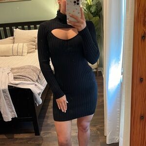 SHEIN turtle neck sweater dress